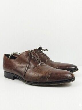 To Boot New York Adam Derrick Brown Leather Cap Toe Men's Oxford Size 9